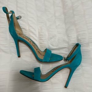 Teal/blue Sam Edelman strappy  heels